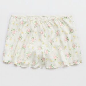 Aerie Off-Duty Satin Flirty Boxer